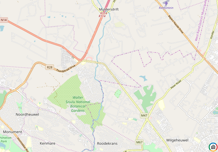 Map location of Ruimsig Country Estate